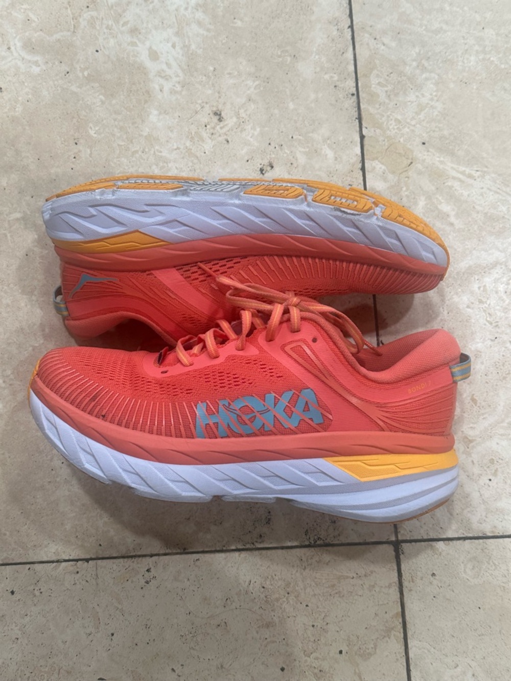 Hoka One One Bondi 7 Running Shoes Women’s Size 8 - Picture 2 of 6